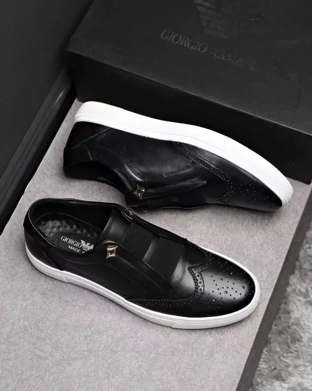 armani exchange chaussures online uk  punching cowhide